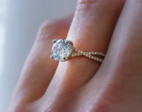 HS Exclusive 'Twist' Engagement Ring Setting