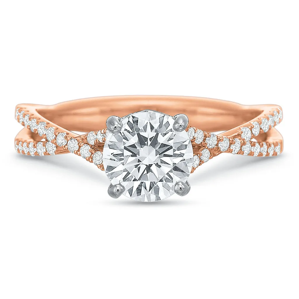 HS Exclusive 'Twist' Engagement Ring Setting