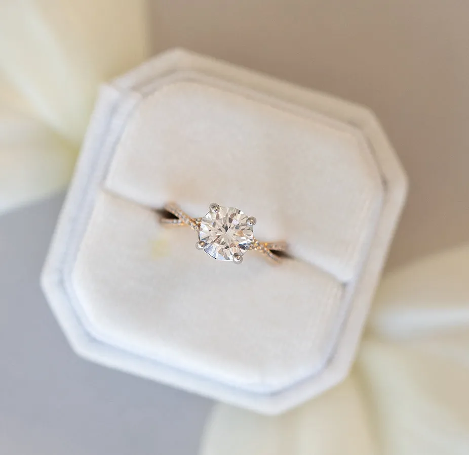 HS Exclusive 'Twist' Engagement Ring Setting
