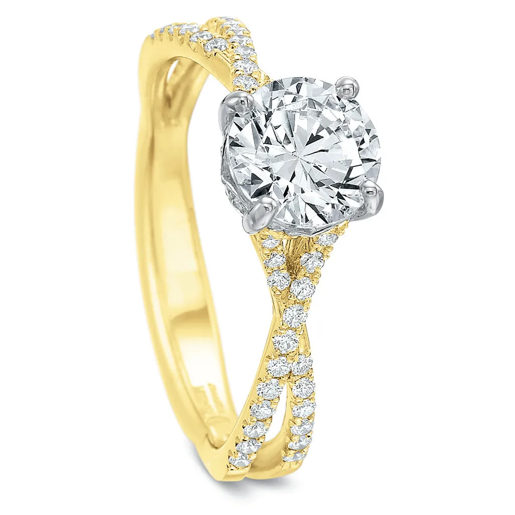 HS Exclusive 'Twist' Engagement Ring Setting