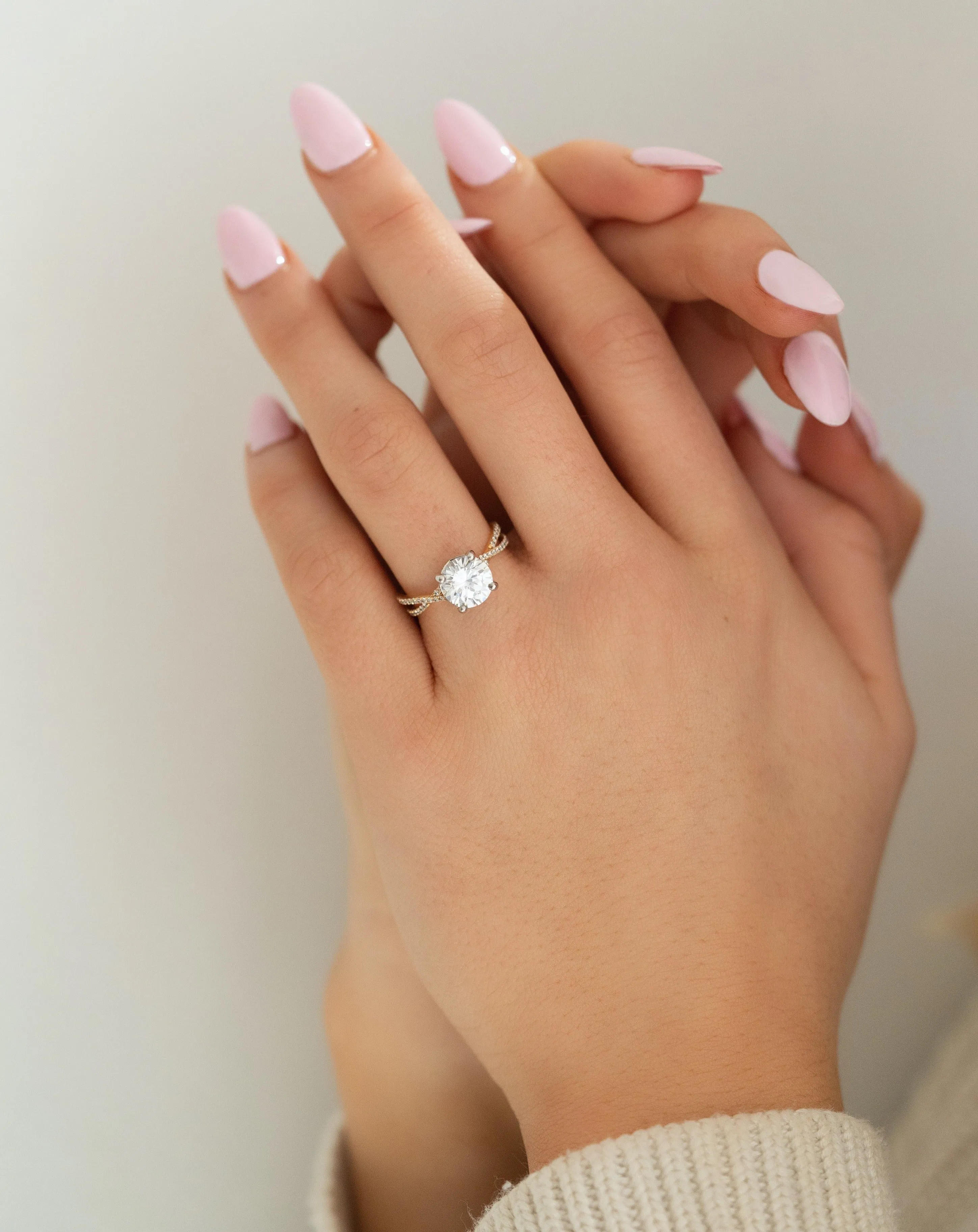 HS Exclusive 'Twist' Engagement Ring Setting