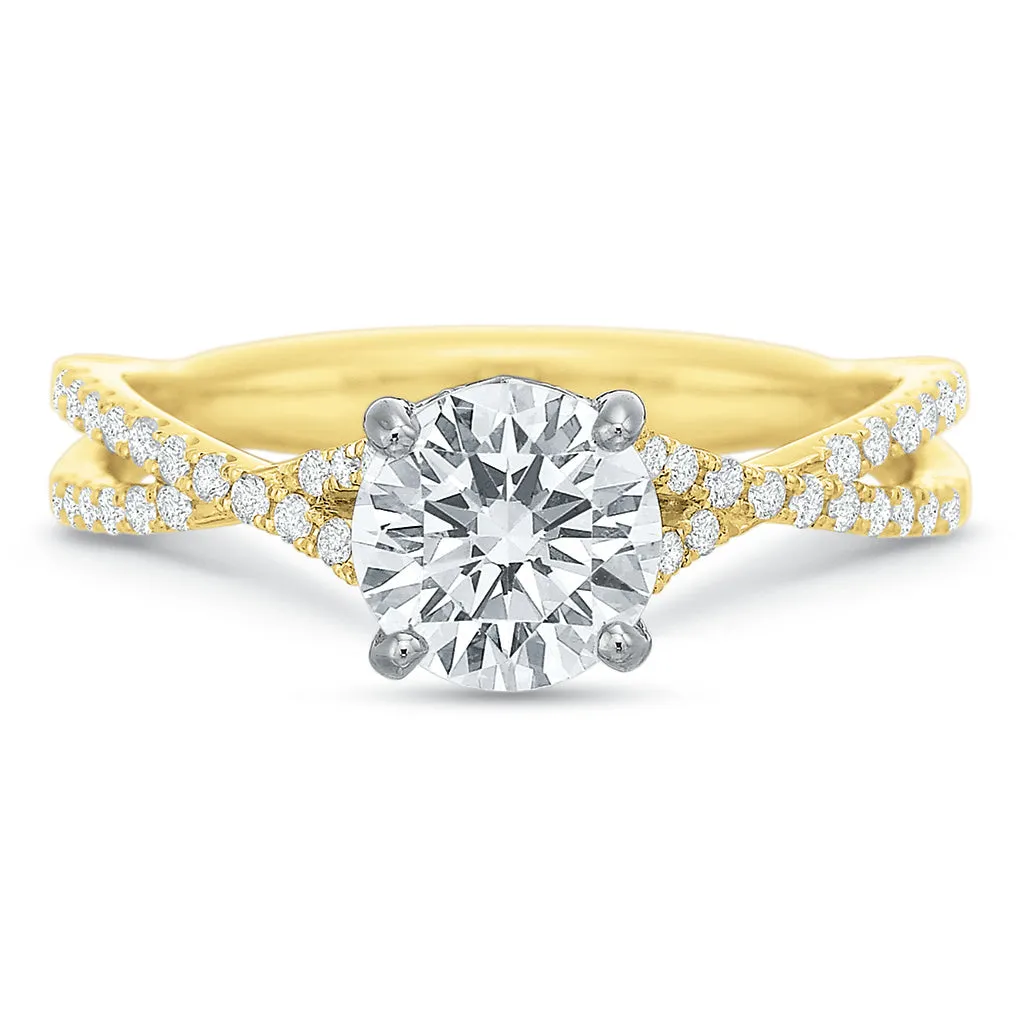 HS Exclusive 'Twist' Engagement Ring Setting
