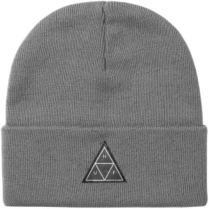 HUF Essentials Triple Triangle Cuff Beanie Grey Heather