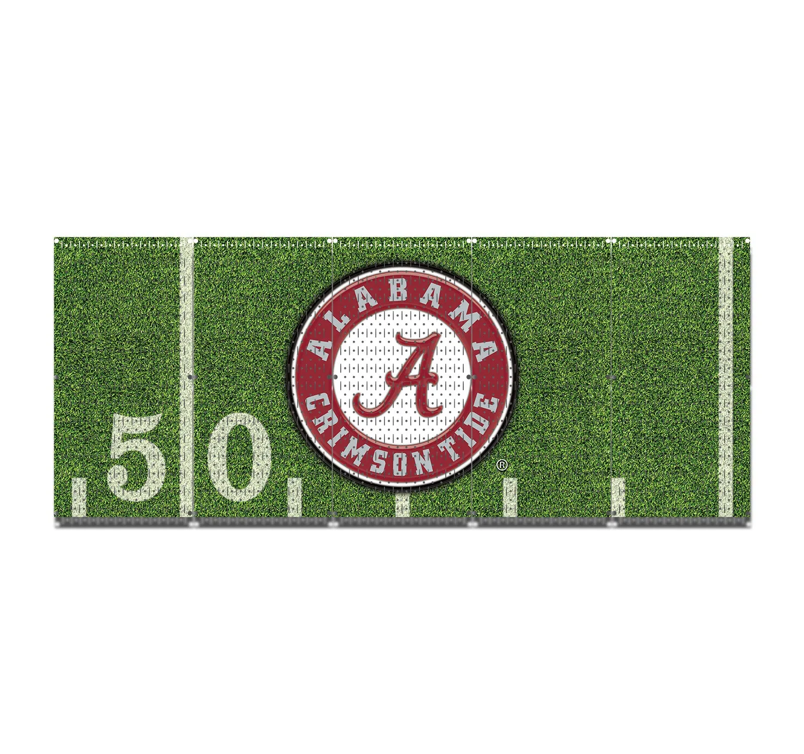 HWC15061- Alabama Crimson Tide | Roll Tide Football (5 Panels) | 80" x 32" (tall) | Printed Pegboards | Collegiate
