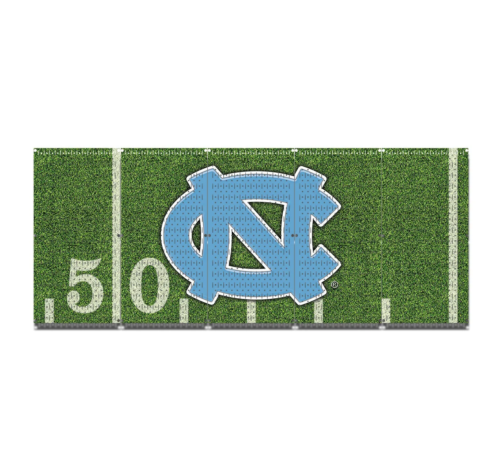 HWC15070- UNC Tarheels Football (5 Panels) | 80" x 32" (tall) | Printed Pegboards | Collegiate