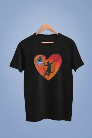 I Love Raptors Black Tshirt