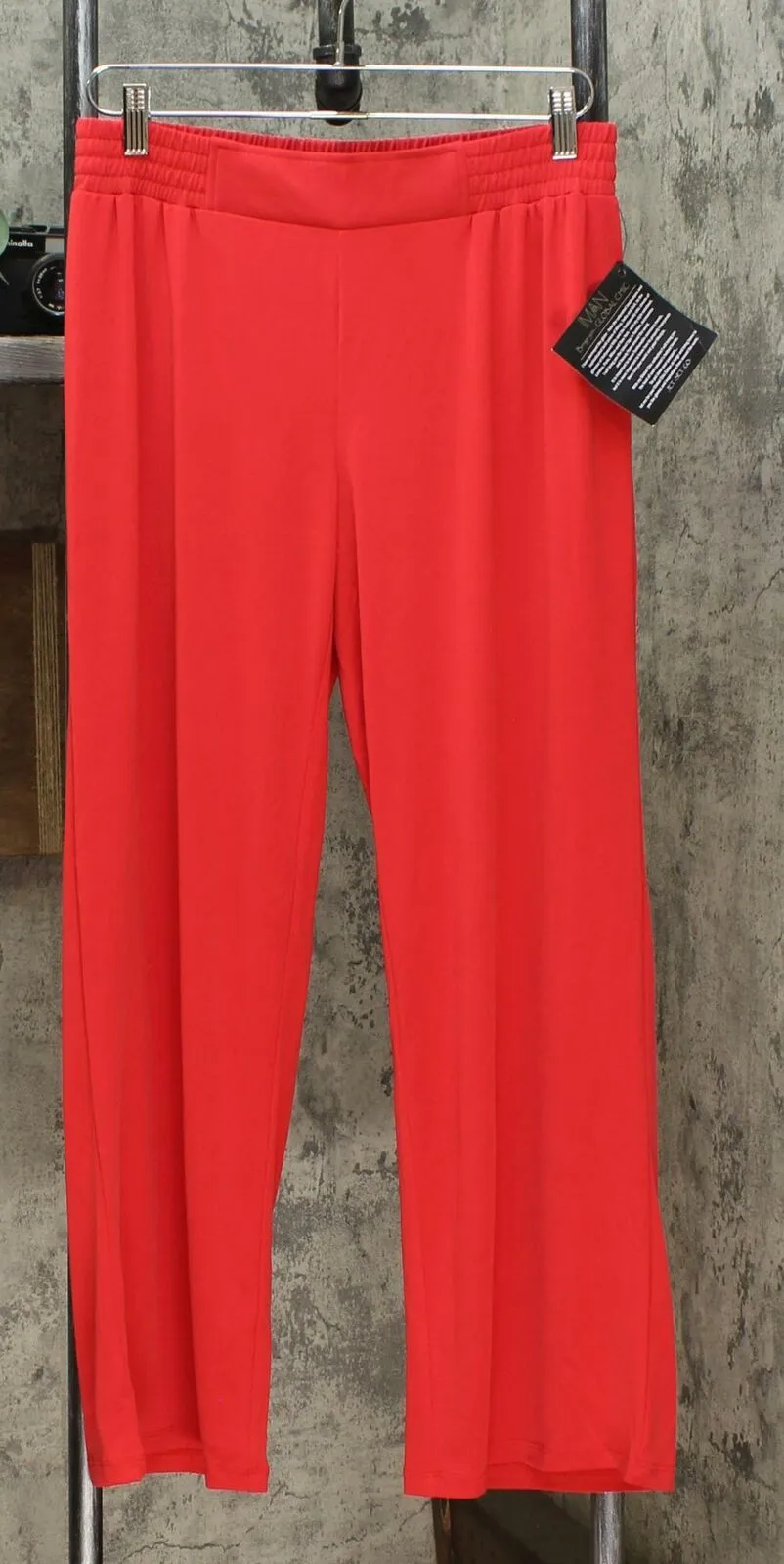 IMAN Women's Petite 2 Pairs Global Chic Luxury Resort Palazzo Pants