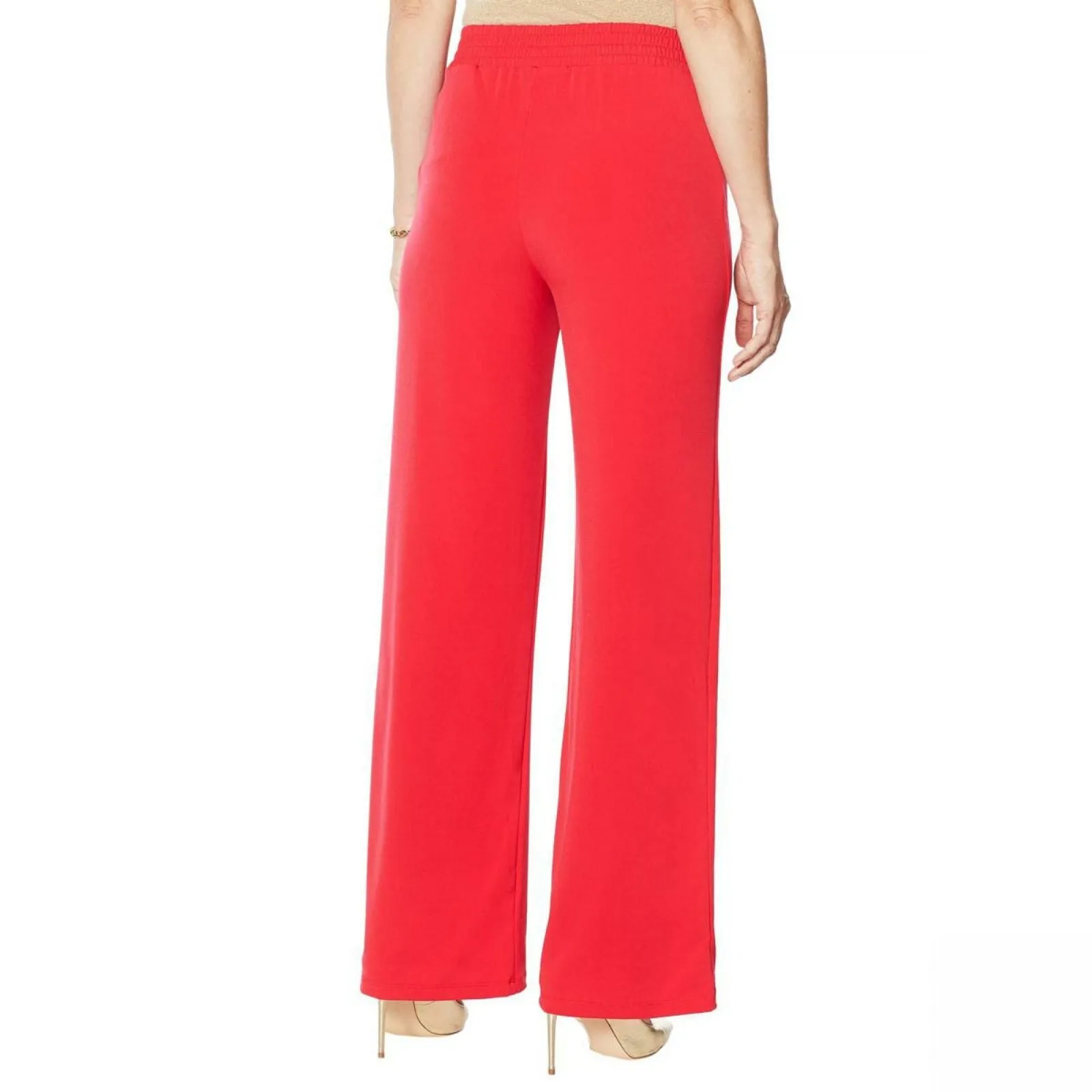 IMAN Women's Petite 2 Pairs Global Chic Luxury Resort Palazzo Pants