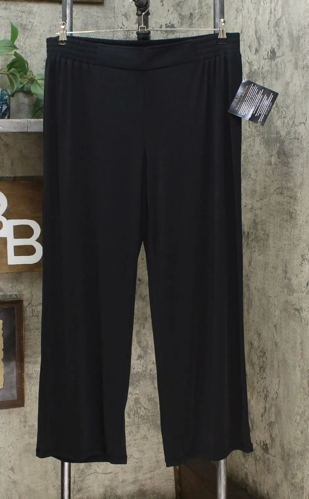 IMAN Women's Petite 2 Pairs Global Chic Luxury Resort Palazzo Pants