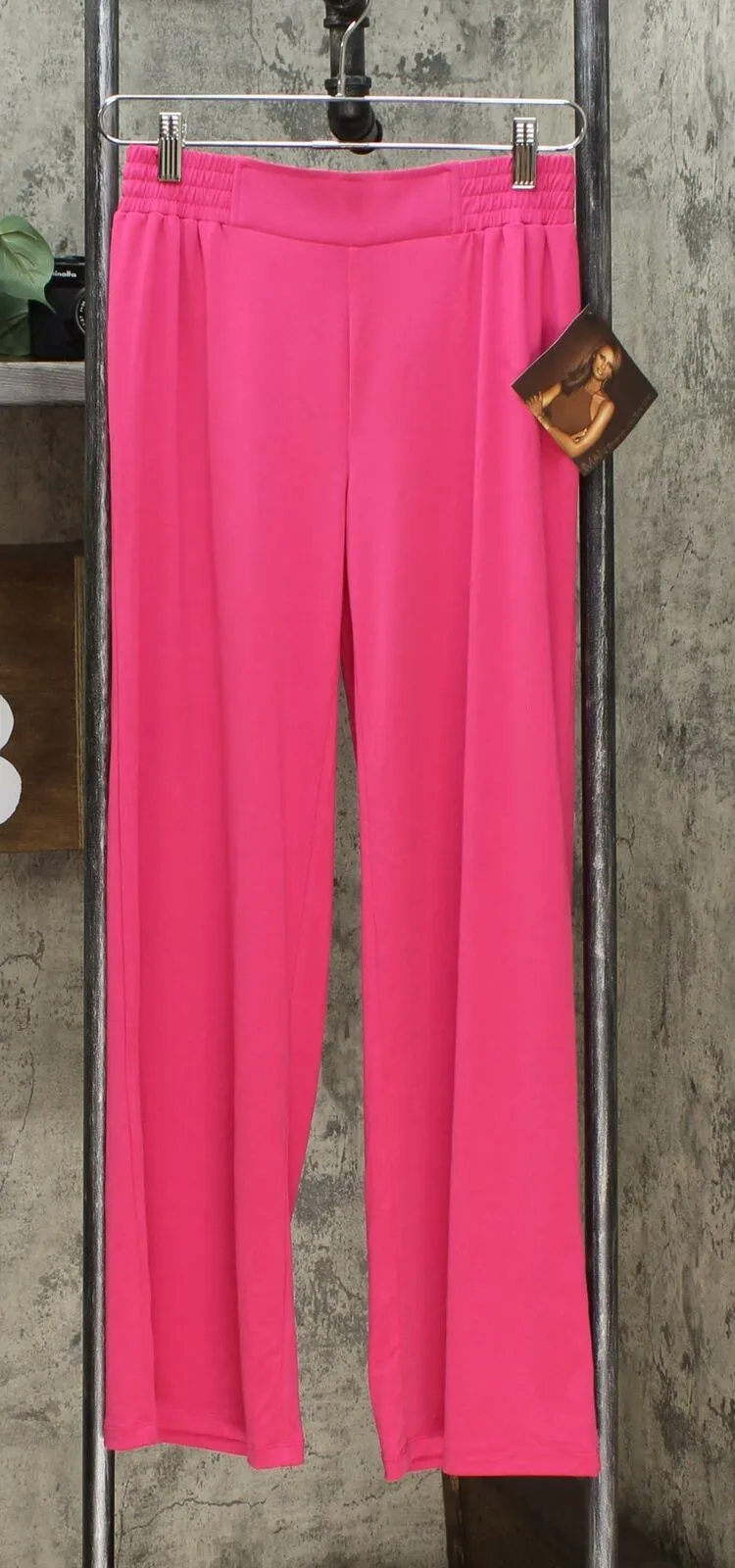 IMAN Women's Petite 2 Pairs Global Chic Luxury Resort Palazzo Pants