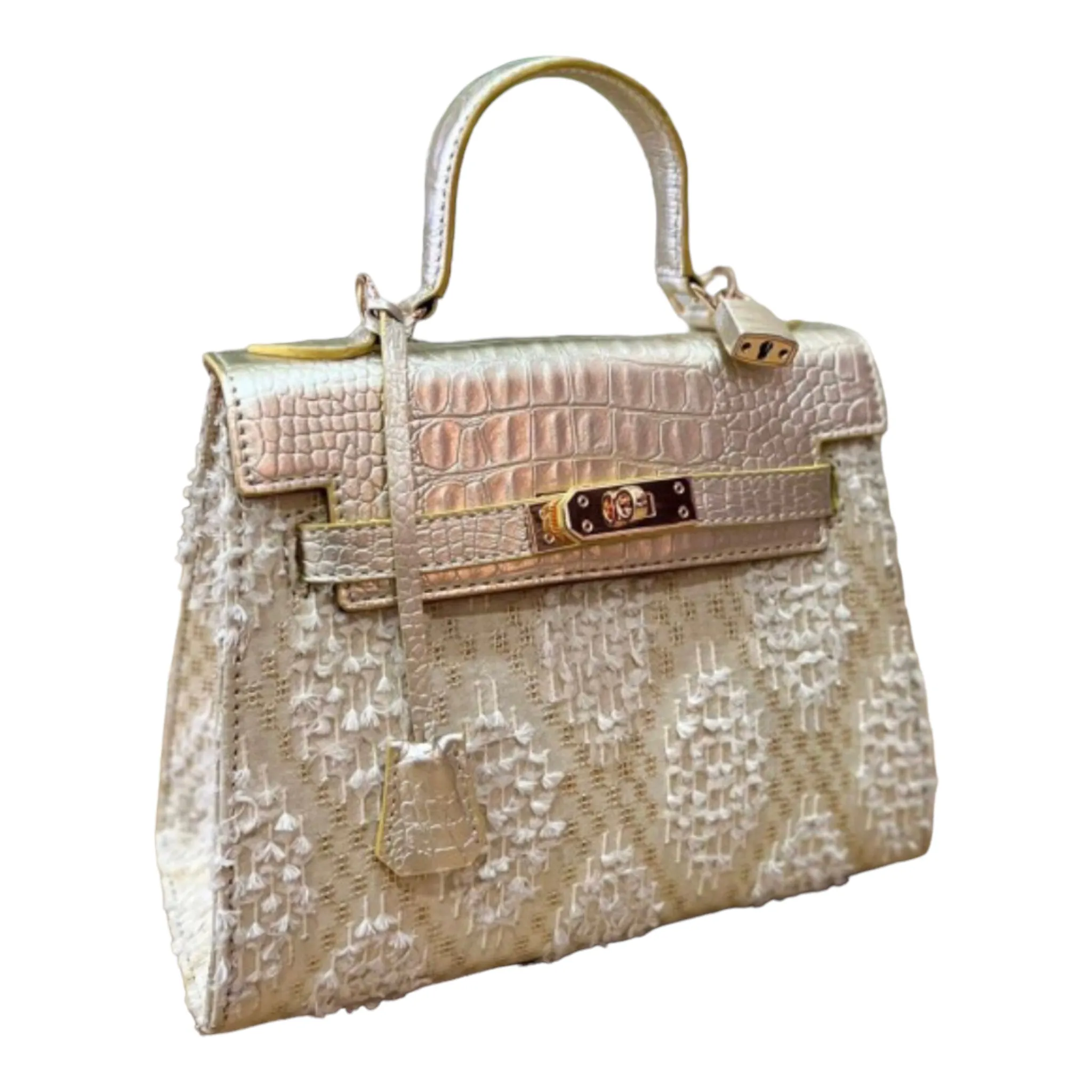 Inabel Croco Leather Bag