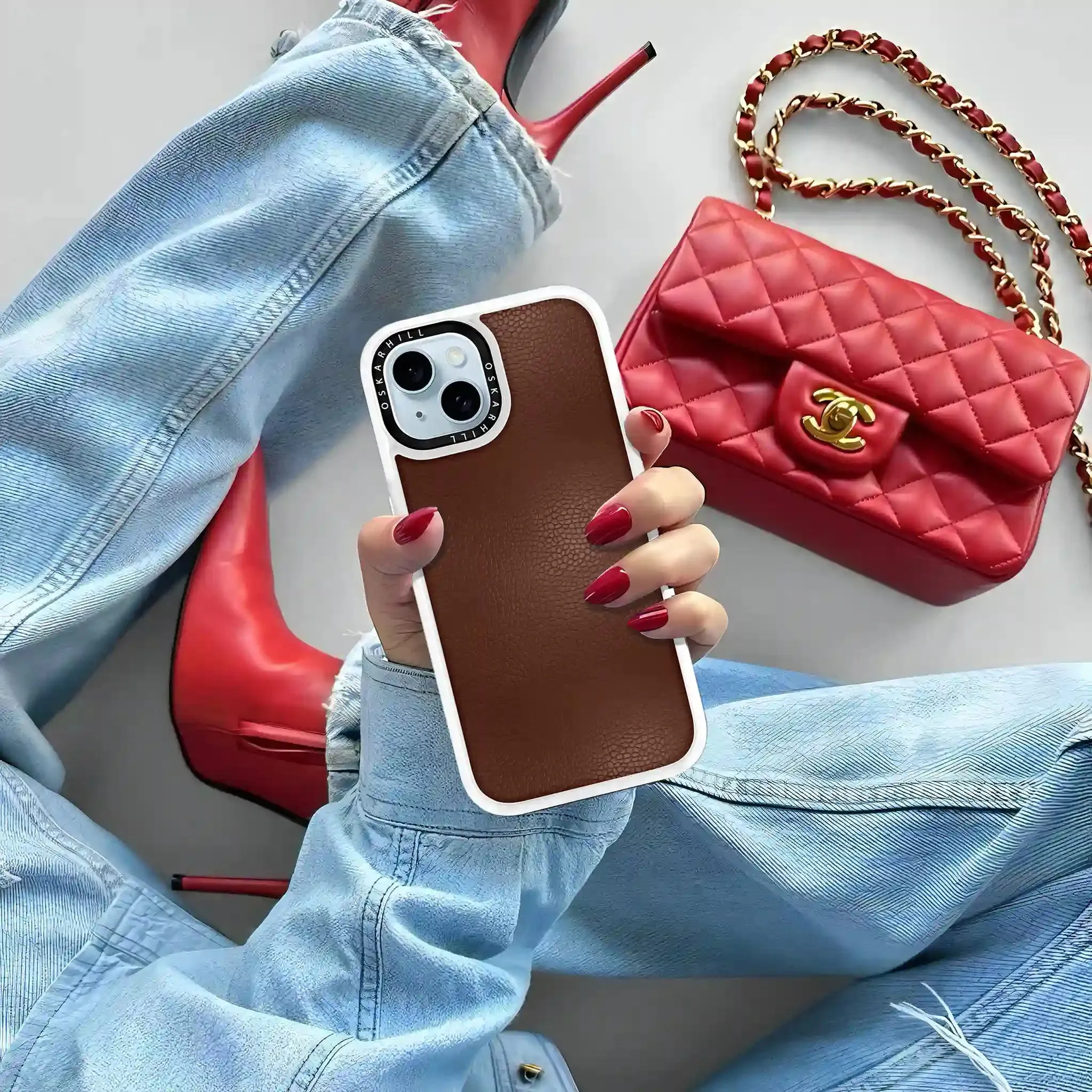 iPhone 13 Mini Case Classic Leather — Crater Brown