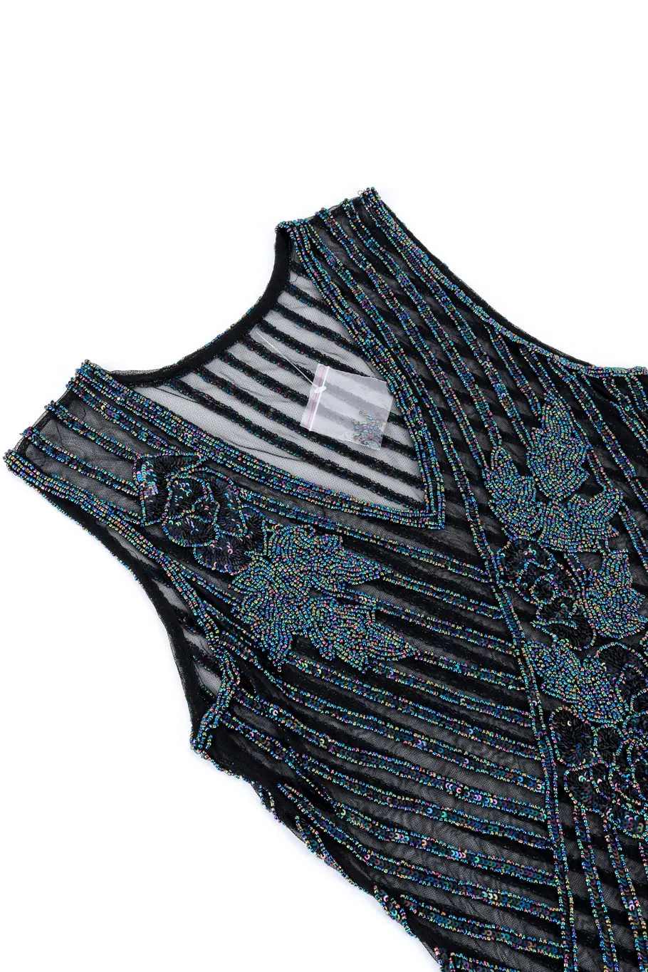 Iridescent Sequin Fringe Flapper Dress