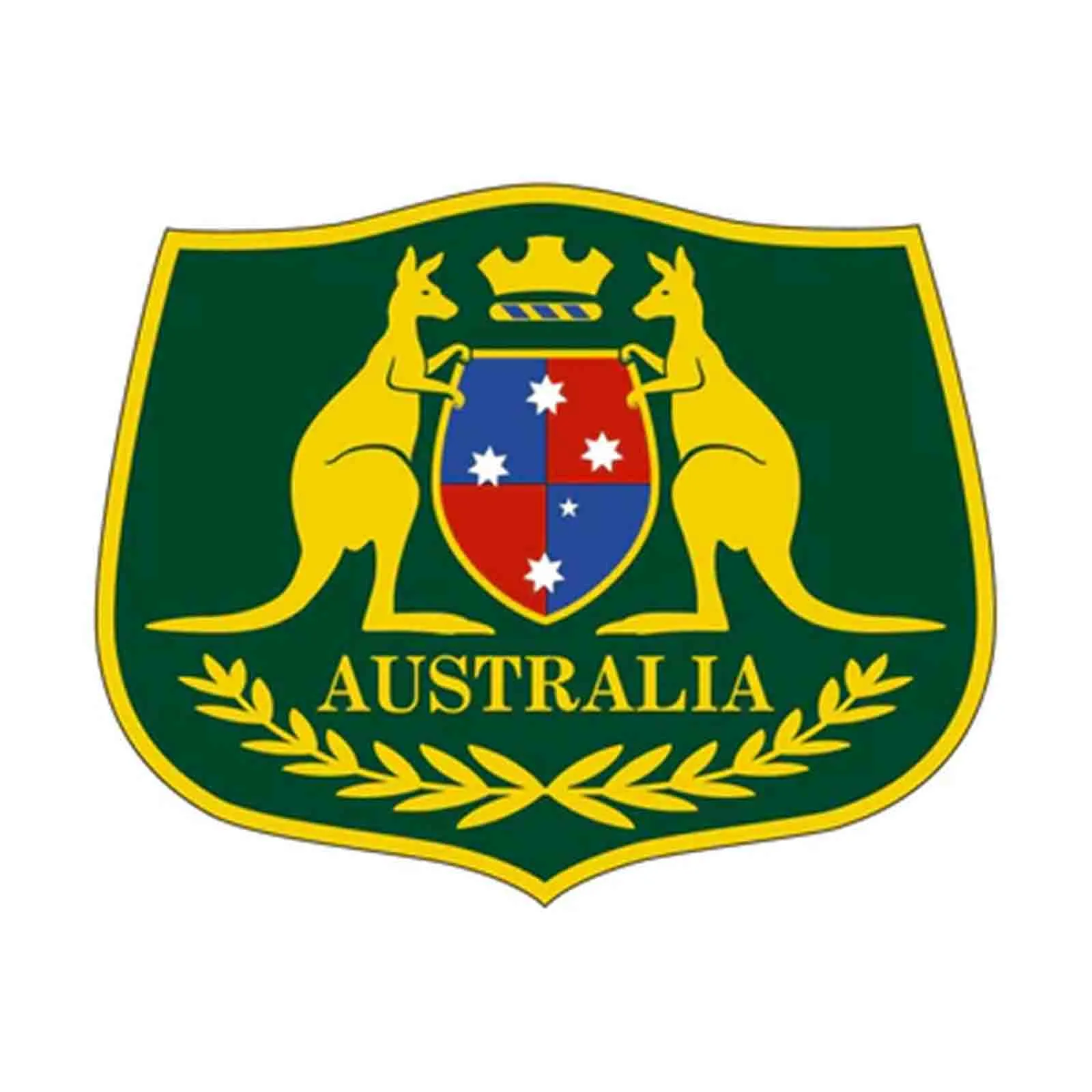 Iron On Badge Australian Kangaroo Shield