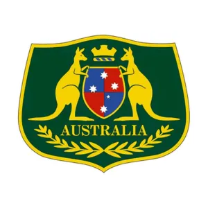 Iron On Badge Australian Kangaroo Shield