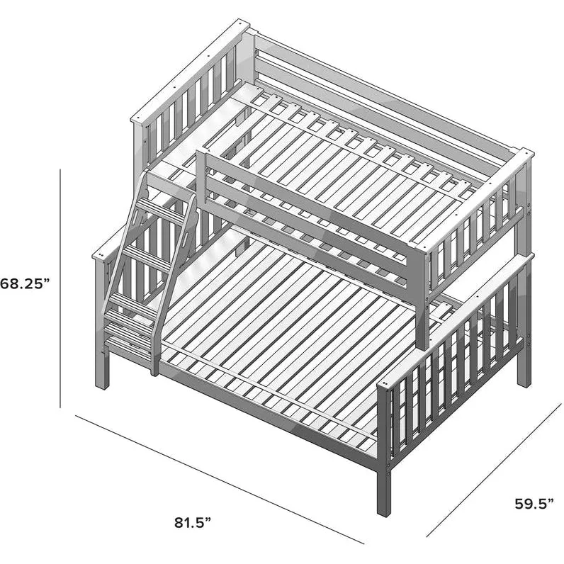 Jackpot Deluxe Kent Twin Over Full Bunk Bed