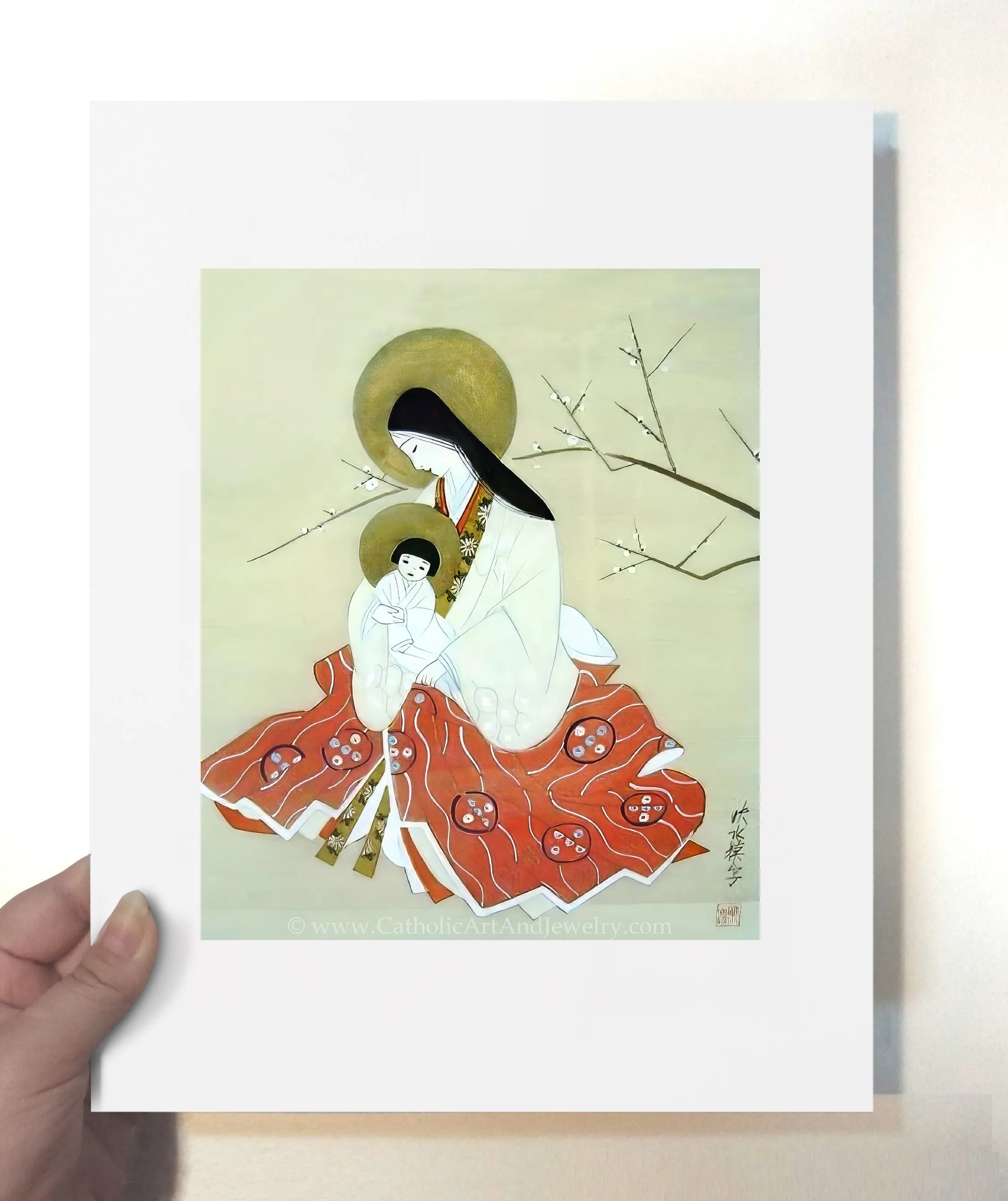 Japanese Madonna and Child – Anonymous Artist – Beautiful Catholic Art – Archival Quality