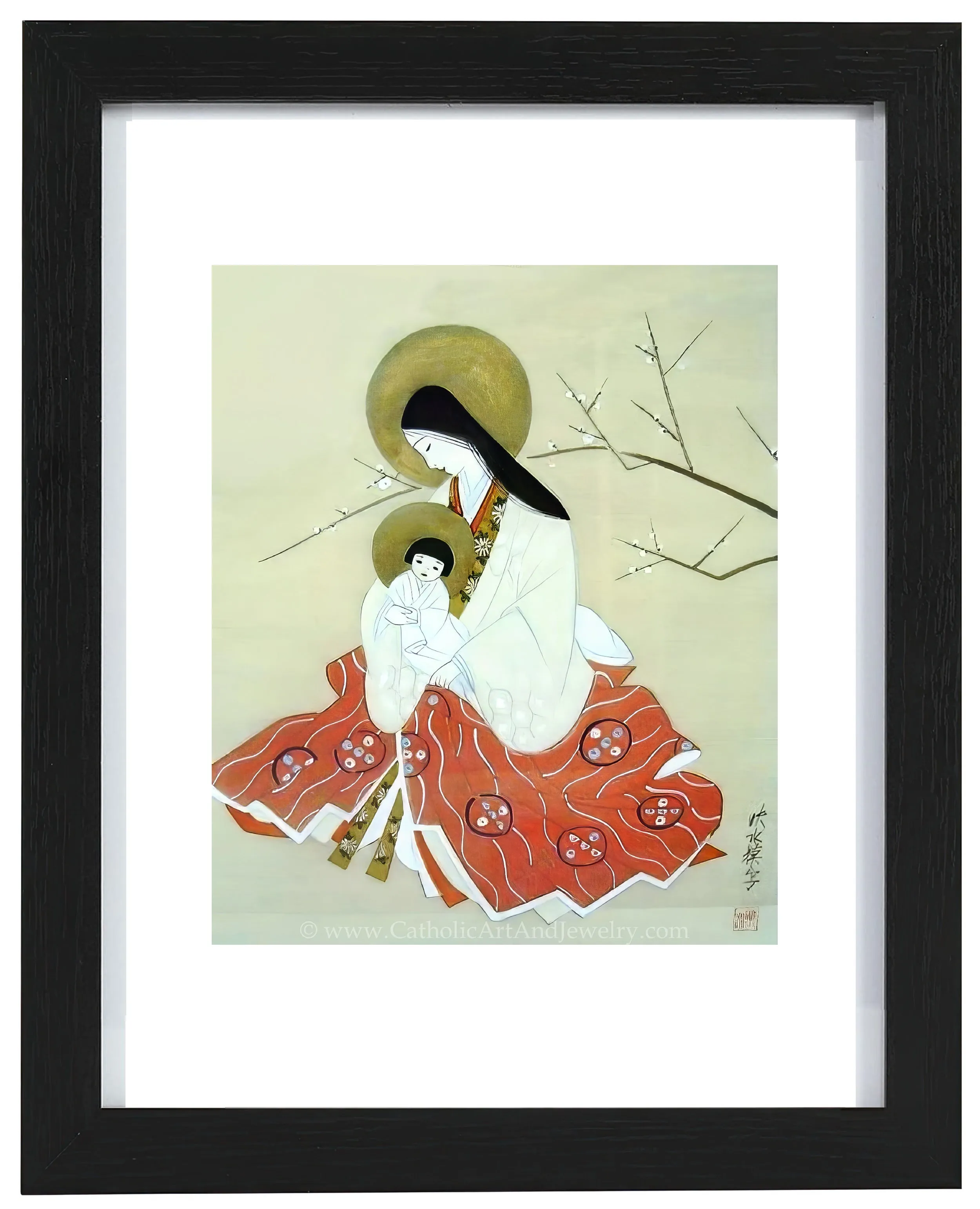 Japanese Madonna and Child – Anonymous Artist – Beautiful Catholic Art – Archival Quality
