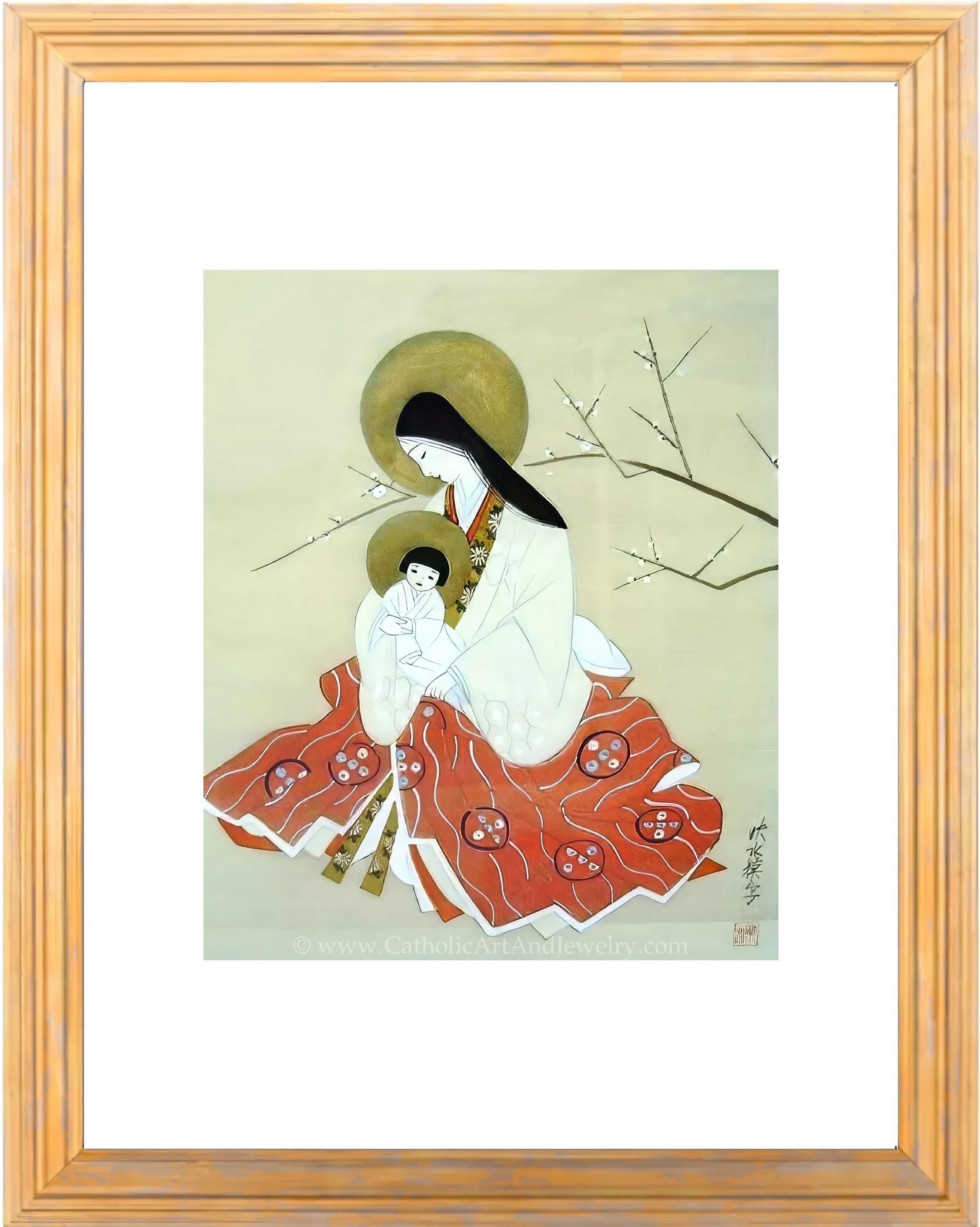 Japanese Madonna and Child – Anonymous Artist – Beautiful Catholic Art – Archival Quality