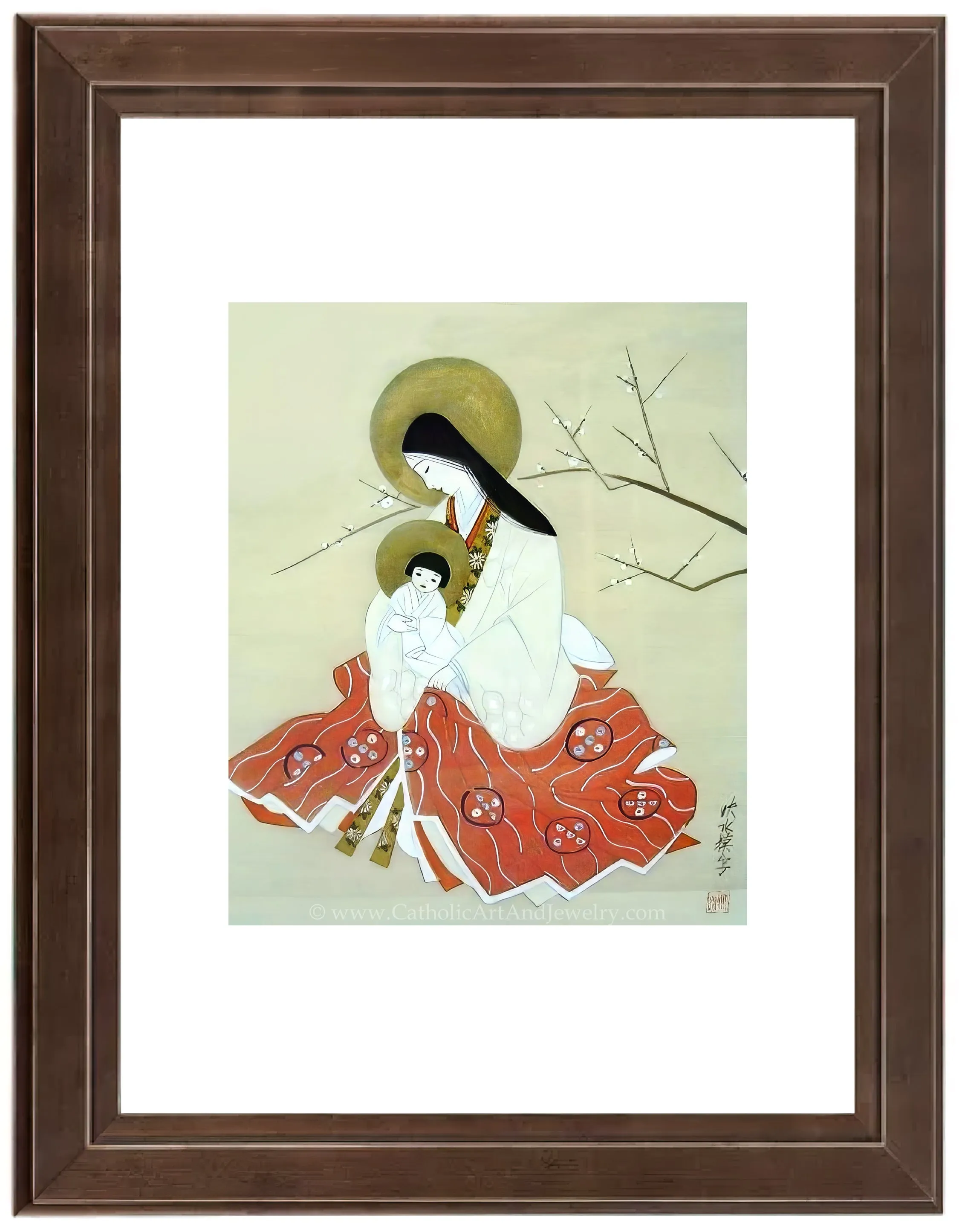 Japanese Madonna and Child – Anonymous Artist – Beautiful Catholic Art – Archival Quality