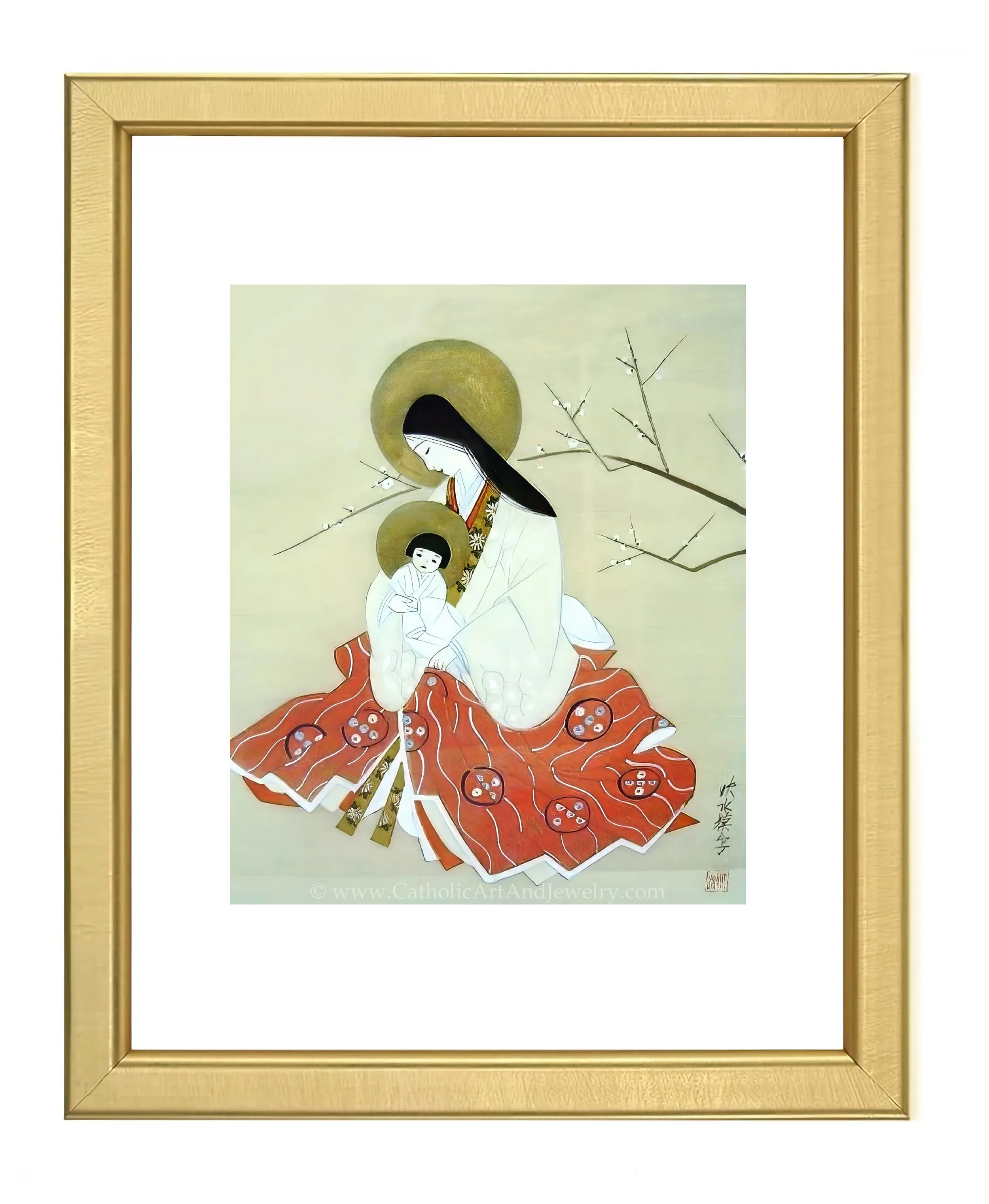 Japanese Madonna and Child – Anonymous Artist – Beautiful Catholic Art – Archival Quality