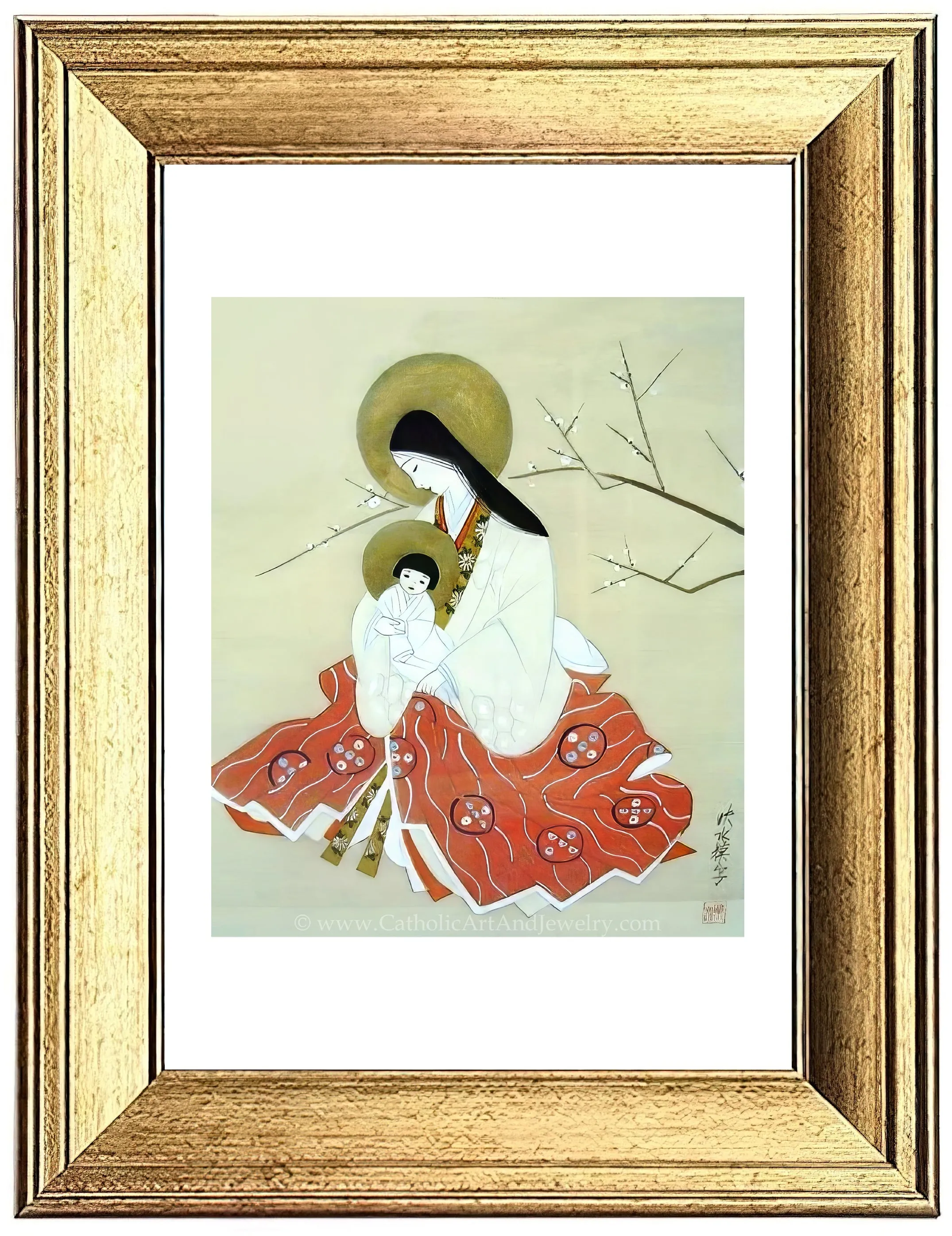 Japanese Madonna and Child – Anonymous Artist – Beautiful Catholic Art – Archival Quality