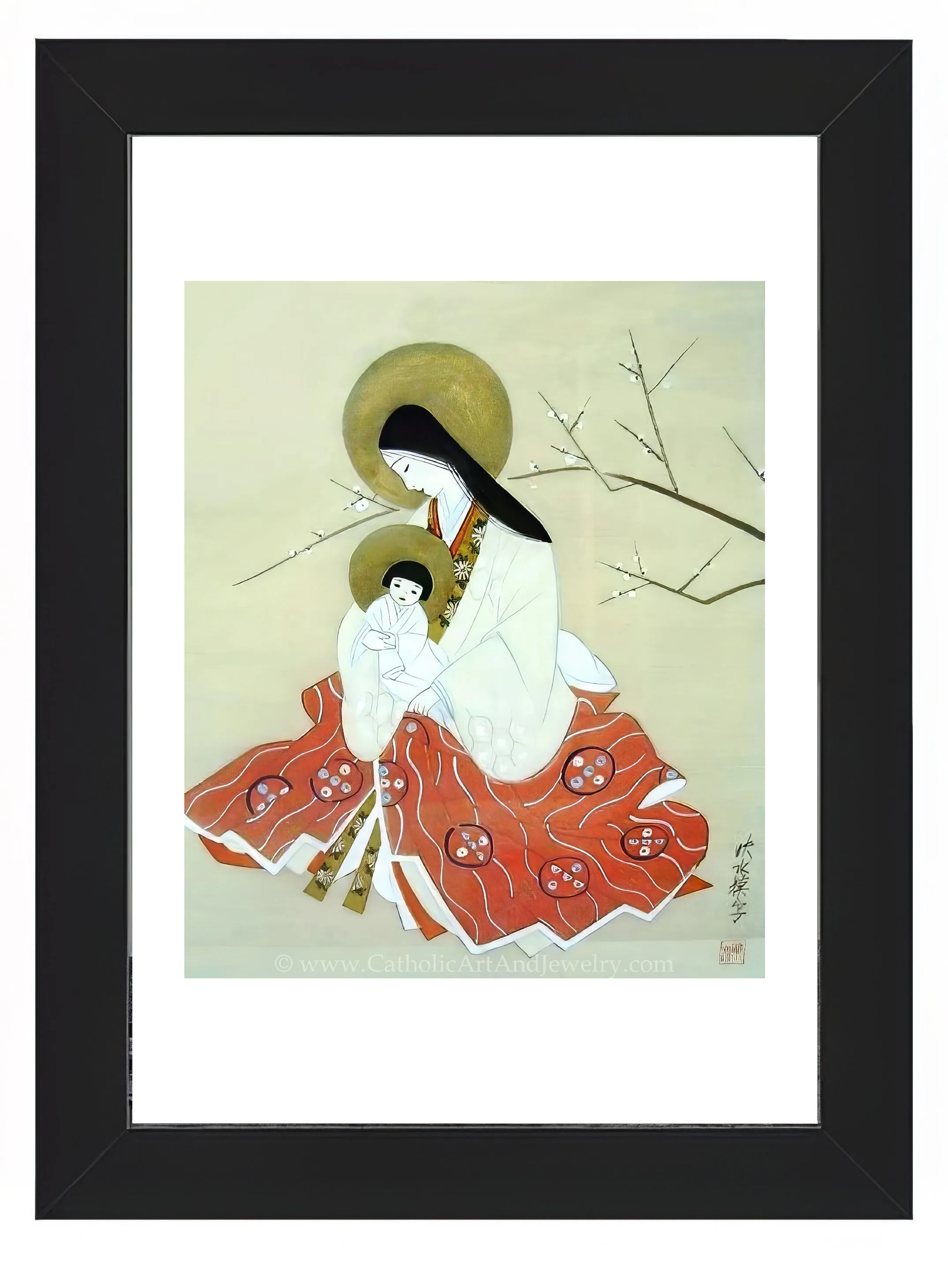 Japanese Madonna and Child – Anonymous Artist – Beautiful Catholic Art – Archival Quality