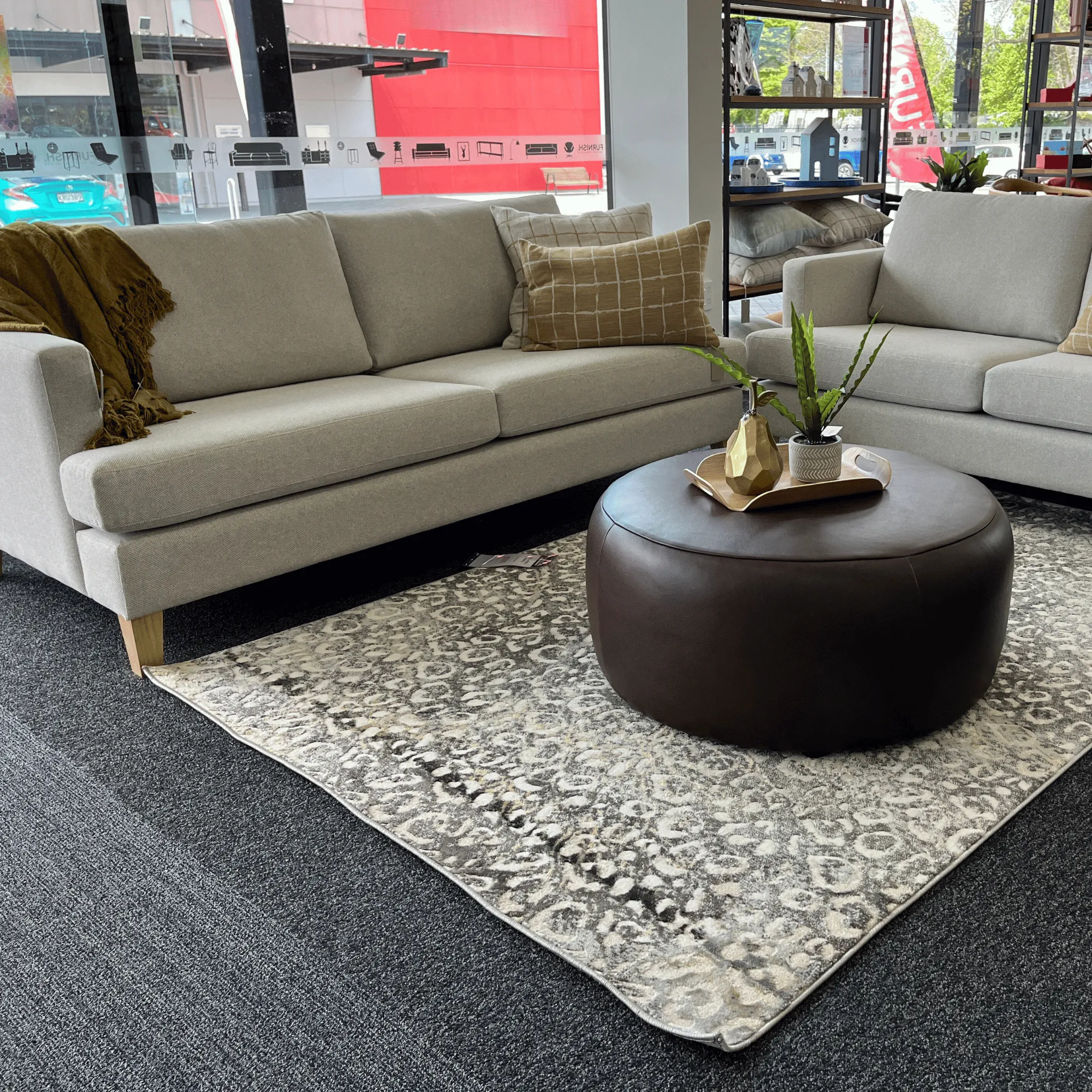 Jenna 3 2.5 Seater - NZ Made - Balta Sand Fabric