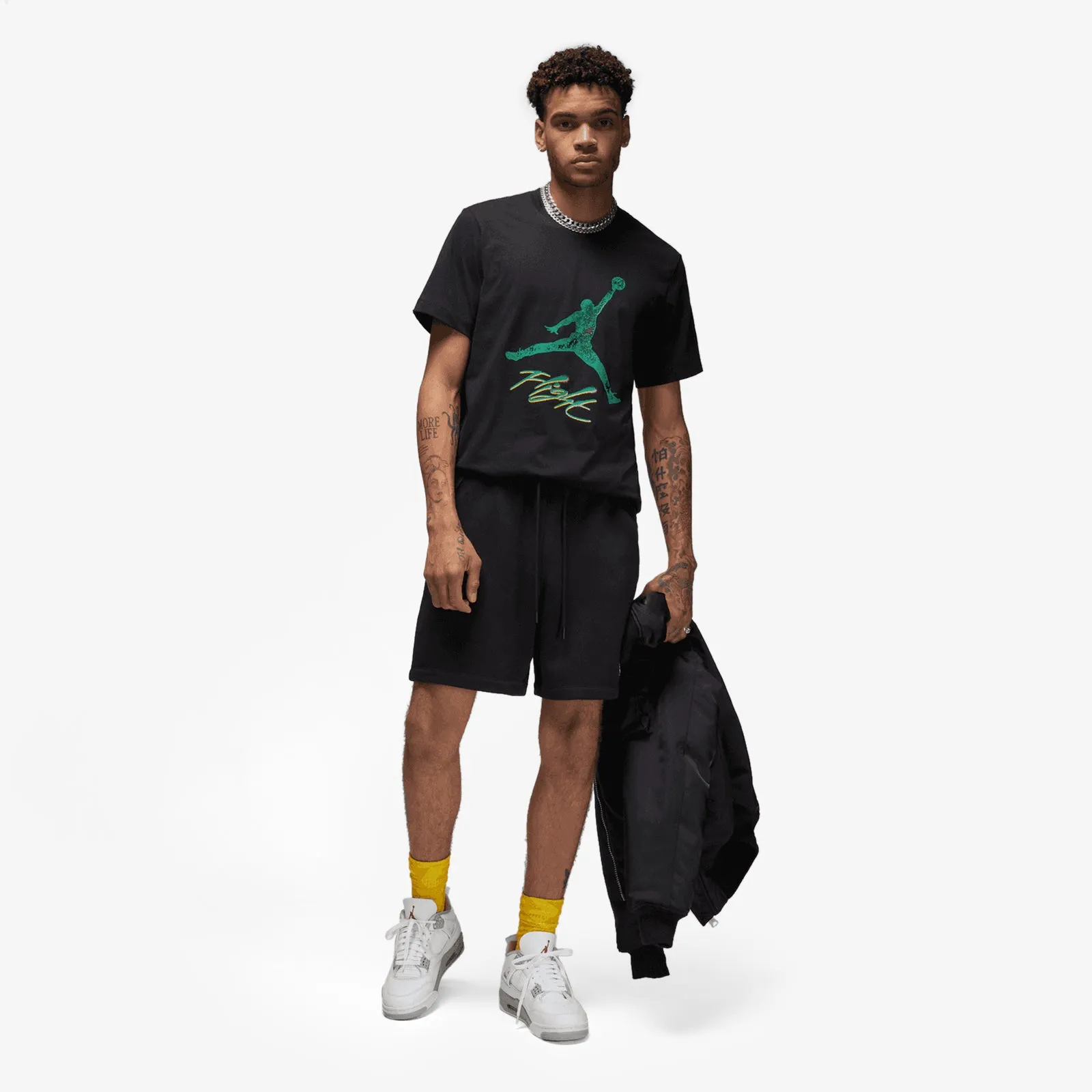 Jordan Essentials Flight Jumpman T-Shirt - Black/Emerald