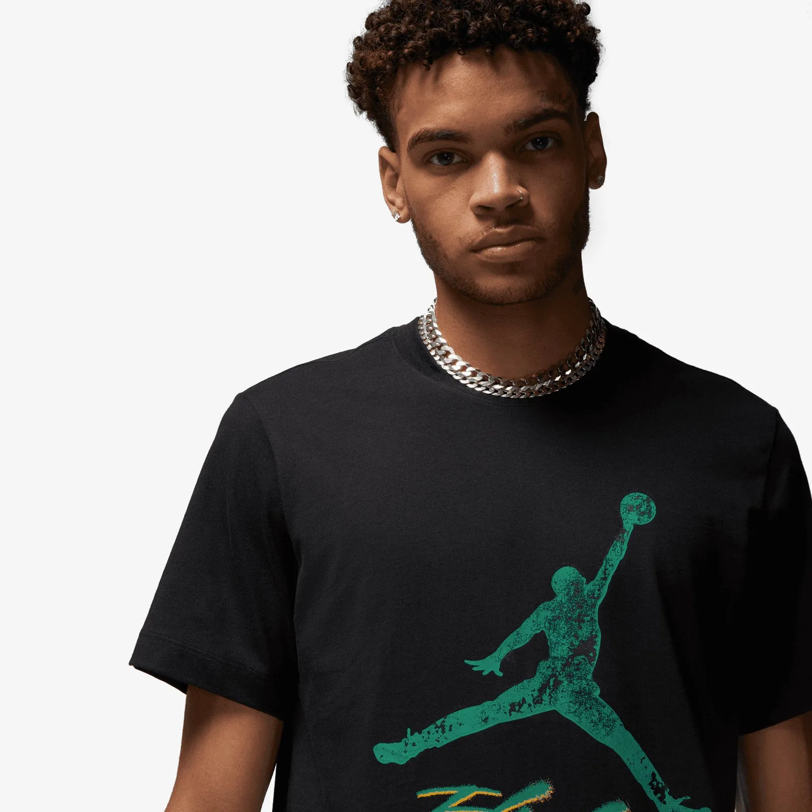 Jordan Essentials Flight Jumpman T-Shirt - Black/Emerald