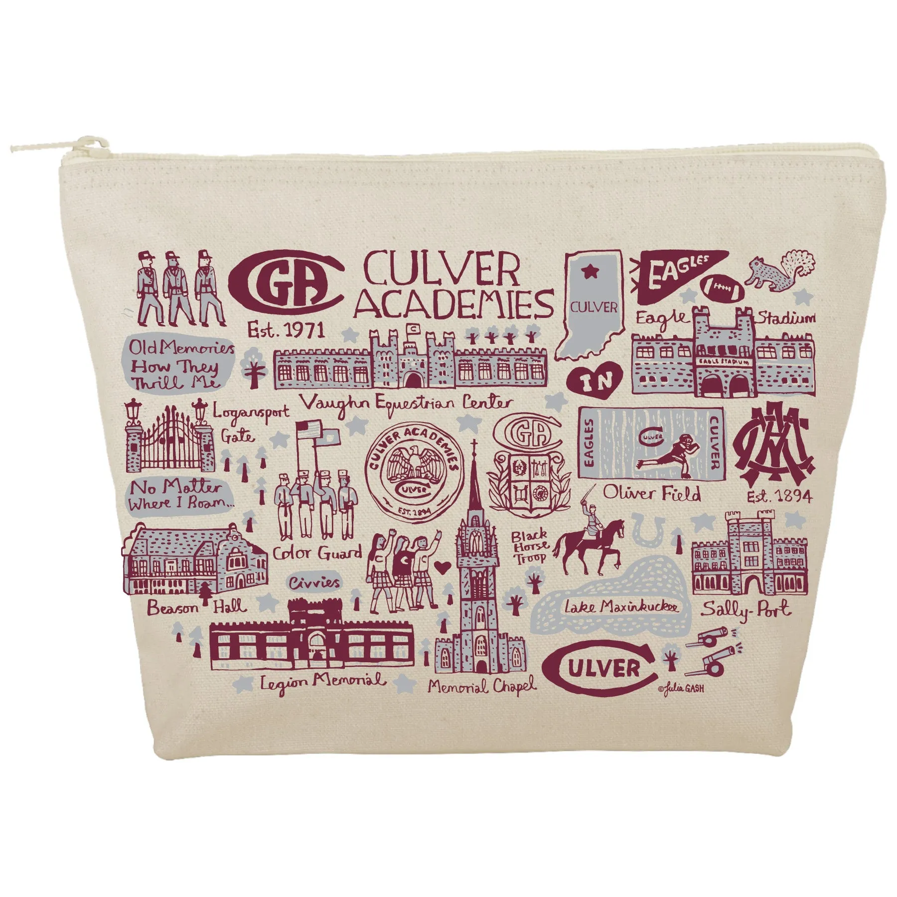 Julia Gash Mae Canvas Zipper Case