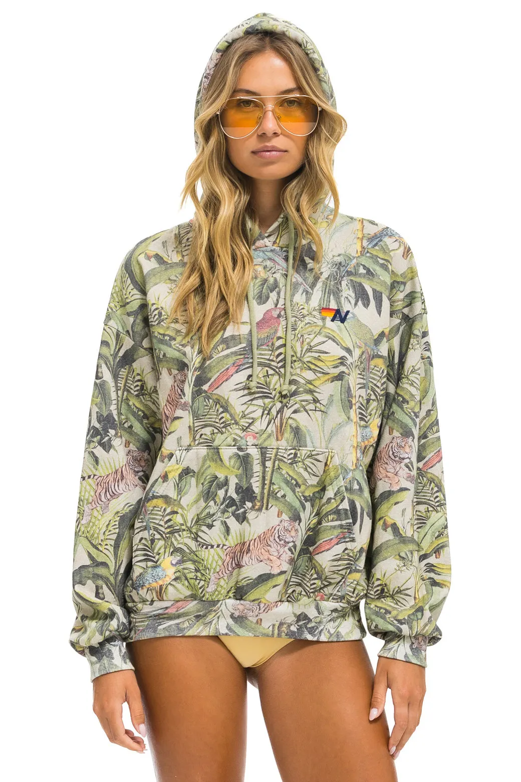 JUNGLE RELAXED PULLOVER HOODIE - SAND
