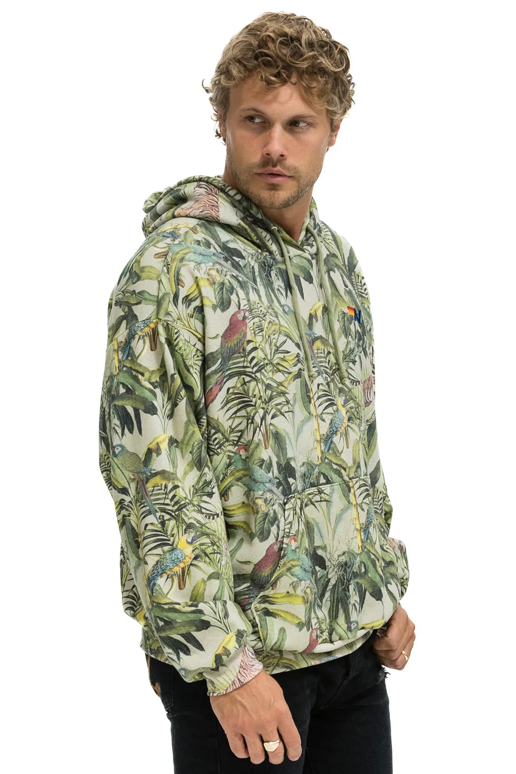 JUNGLE RELAXED PULLOVER HOODIE - SAND