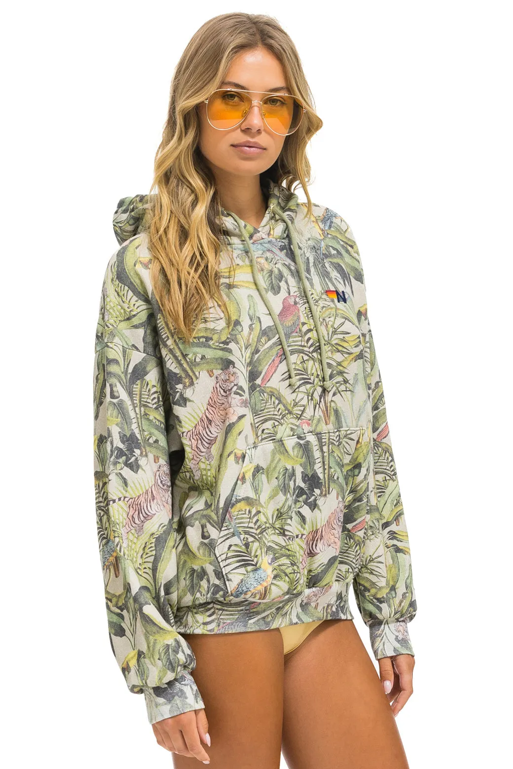 JUNGLE RELAXED PULLOVER HOODIE - SAND