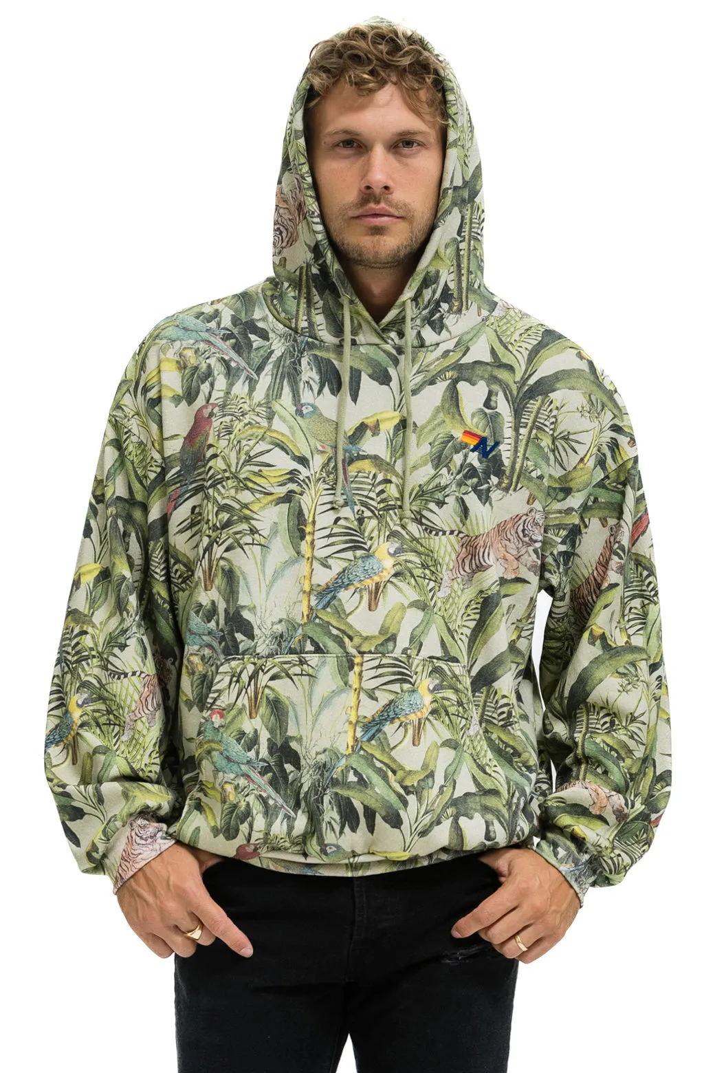 JUNGLE RELAXED PULLOVER HOODIE - SAND