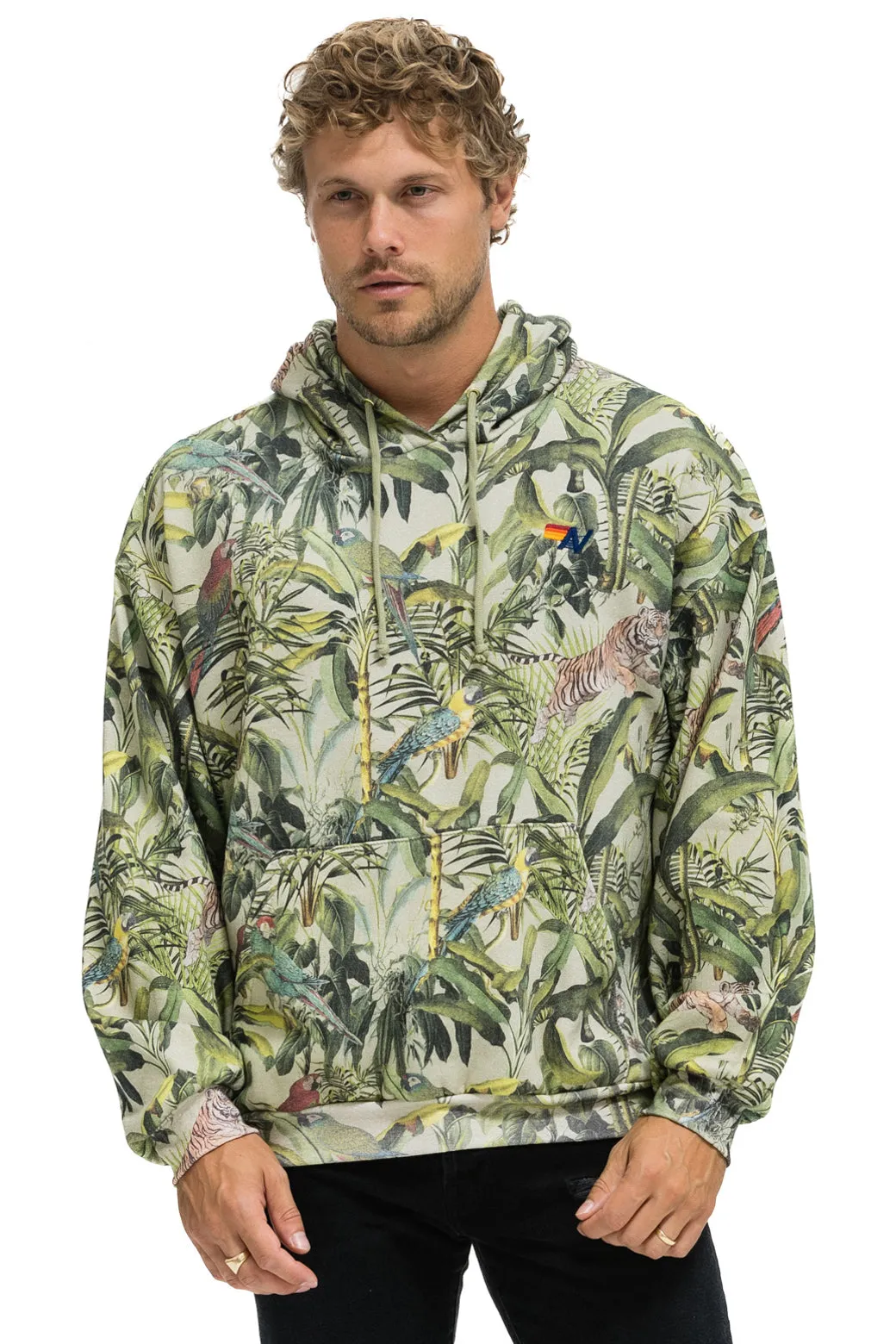 JUNGLE RELAXED PULLOVER HOODIE - SAND