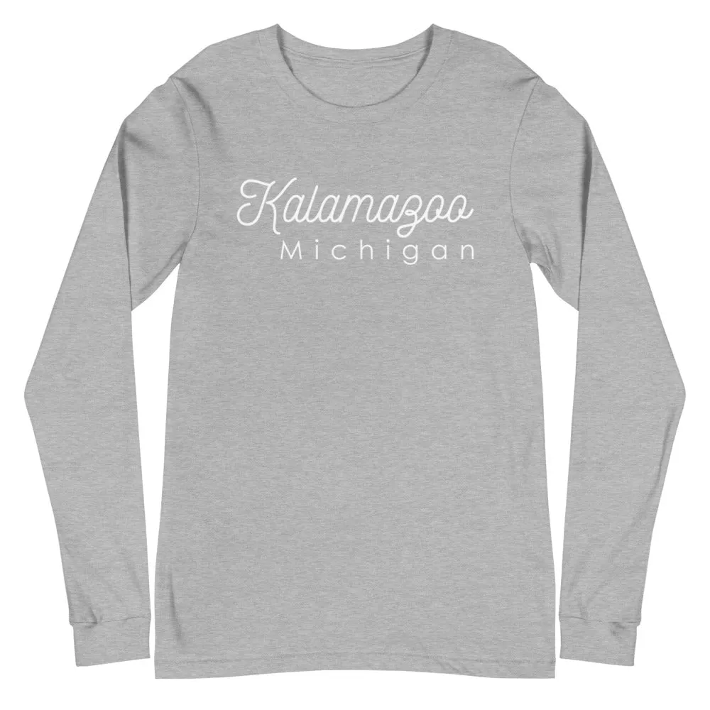 Kalamazoo Cursive Long-sleeved T-Shirt