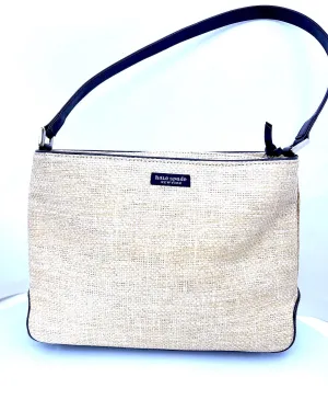 KATE SPADE NATURAL WOOVEN HANDBAG