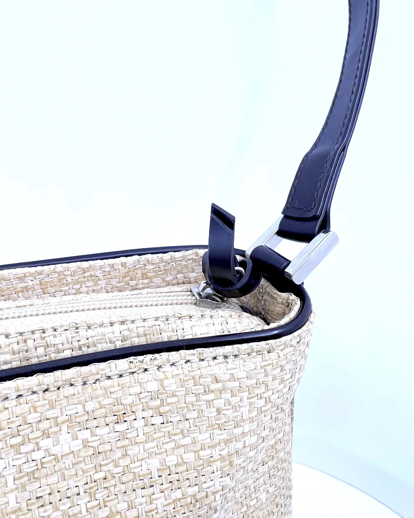 KATE SPADE NATURAL WOOVEN HANDBAG