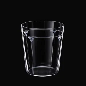 Kikatsu Hand Etched Half Dots 8oz Old Fashioned Glass