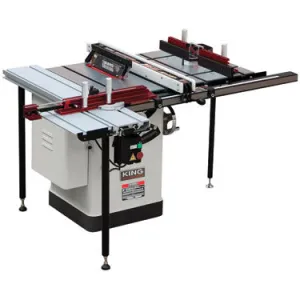 King KC-26FXT 10" Extreme Cabinet Saw   Router Table & Sliding Table