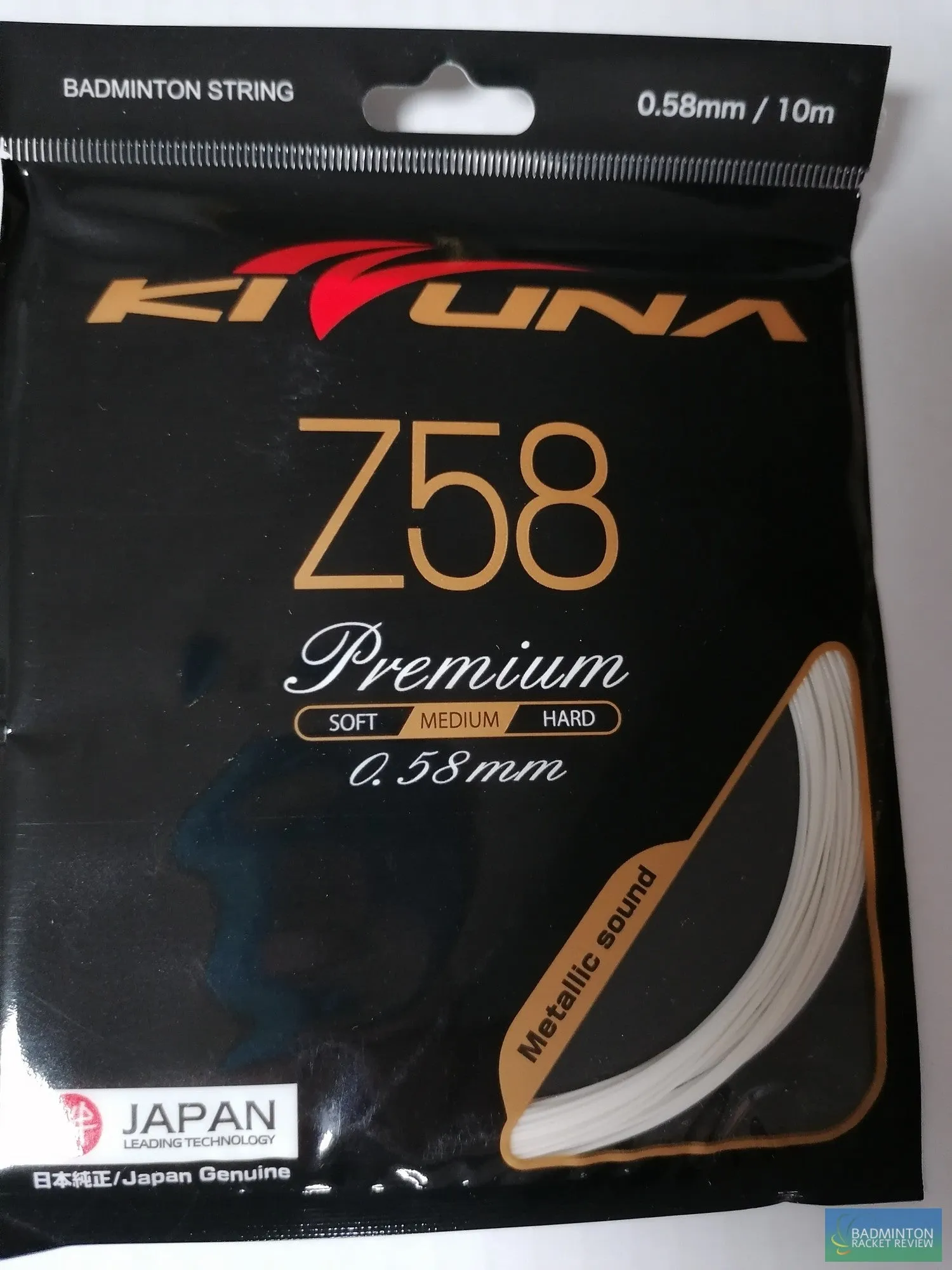 KIZUNA Z58 Premium badminton racket string 0.58mm gauge