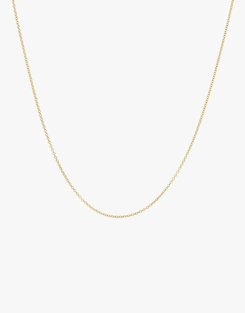 KJC Petite Oval Link Chain 16" in Yellow Gold