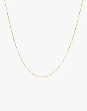 KJC Petite Oval Link Chain 16" in Yellow Gold