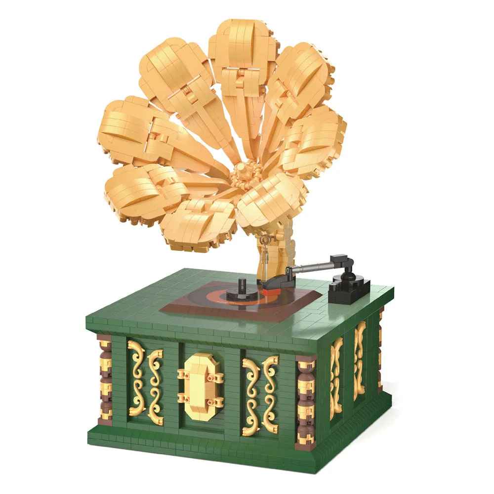 Koco - Old-Fashioned Classical Phonograph Building Blocks Kit