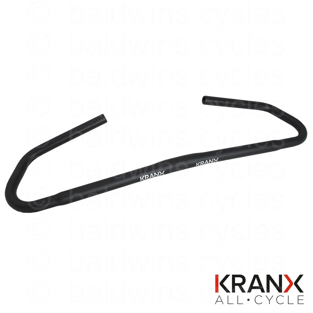 KranX 25.4mm Alloy City Comfort Handlebars in Black. Size: 570mm