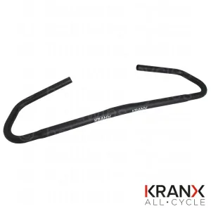 KranX 25.4mm Alloy City Comfort Handlebars in Black. Size: 570mm