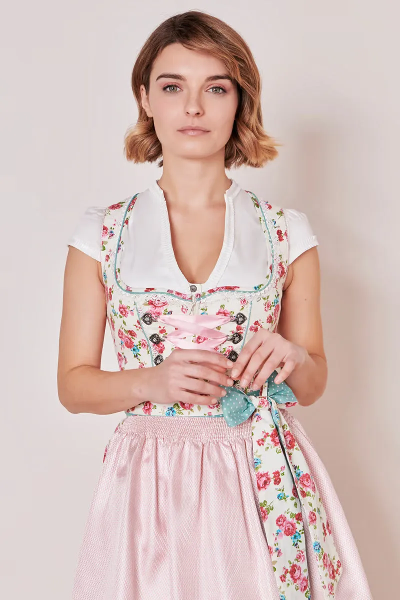 Kruger Mini Dirndl 2pcs. 50cm "Babe" ecru (36)