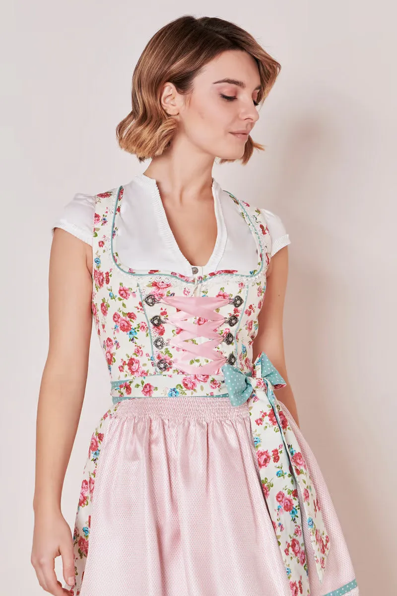 Kruger Mini Dirndl 2pcs. 50cm "Babe" ecru (36)
