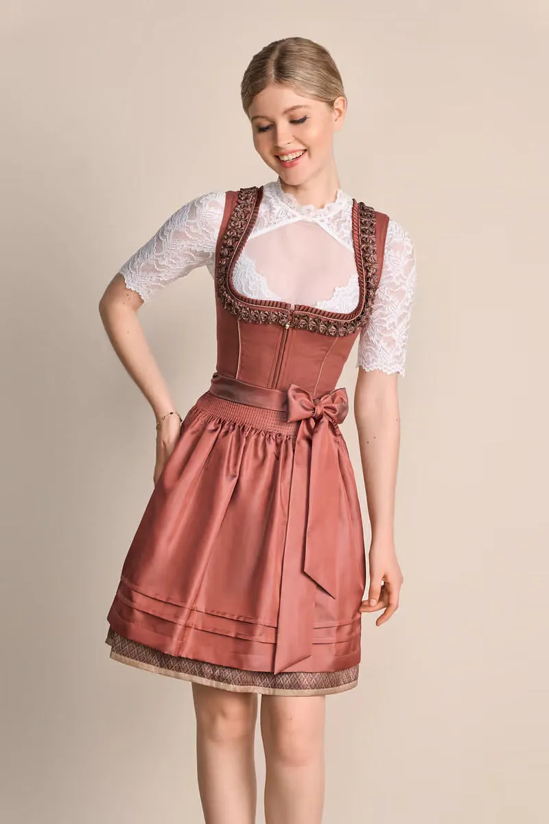 Kruger Mini Dirndl 2pcs. 50cm "Marielle" red (40)
